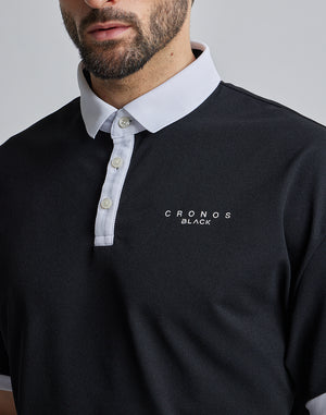 CRONOS 黑色 POLO 衫【白色】