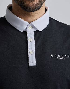 CRONOS 黑色 POLO 衫【白色】