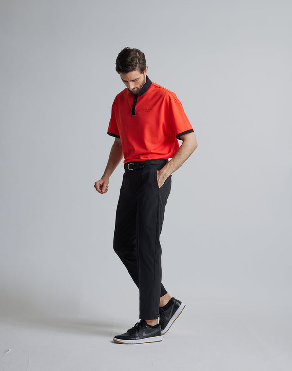 克羅諾斯黑色 POLO 衫 [橘色]