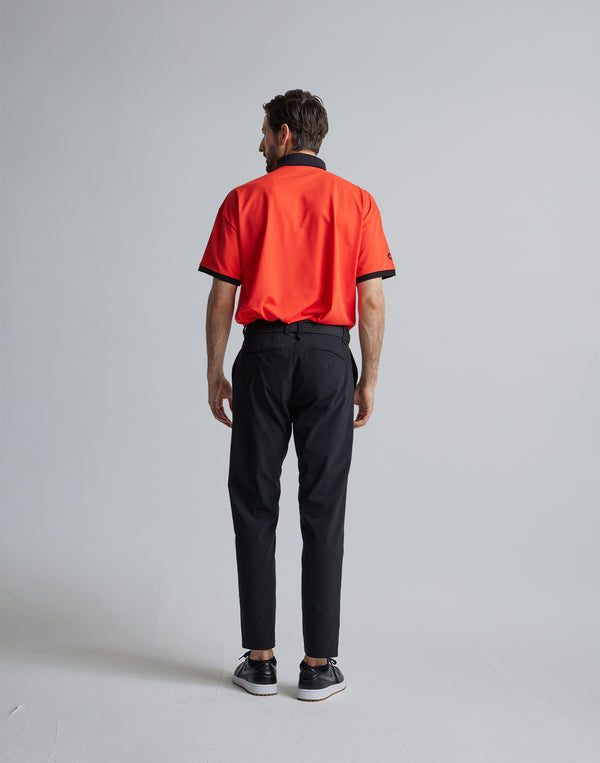克羅諾斯黑色 POLO 衫 [橘色]