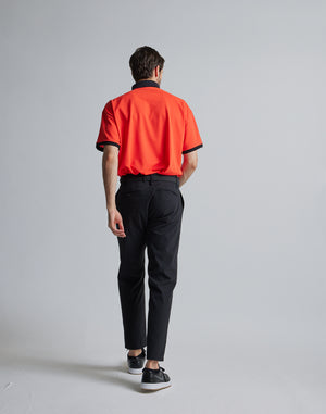 克羅諾斯黑色 POLO 衫 [橘色]