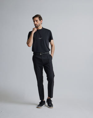 CRONOS BLACK LOGO MOCKNECK【BLACK】