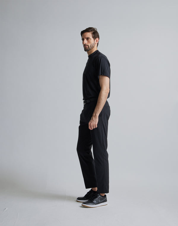 CRONOS BLACK LOGO MOCKNECK【BLACK】