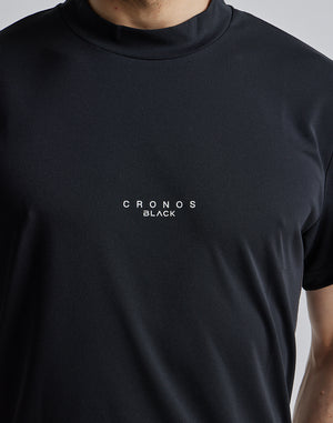 CRONOS BLACK LOGO MOCKNECK【BLACK】