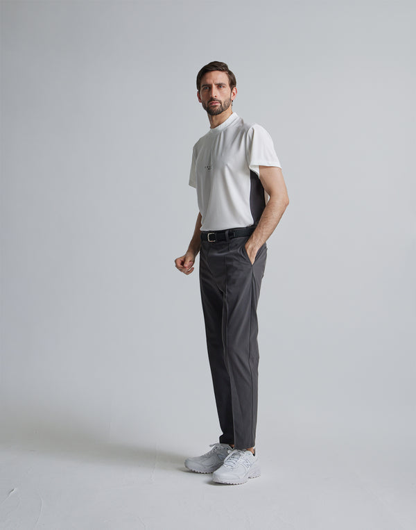CRONOS BLACK LOGO MOCKNECK [WHITE]
