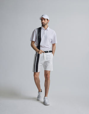 CRONOS BLACK 2LINE POLO【WHITE】