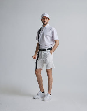 CRONOS BLACK 2LINE POLO【WHITE】