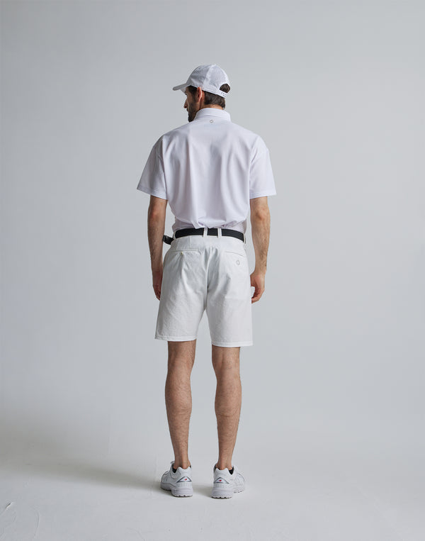 CRONOS BLACK 2LINE POLO【WHITE】