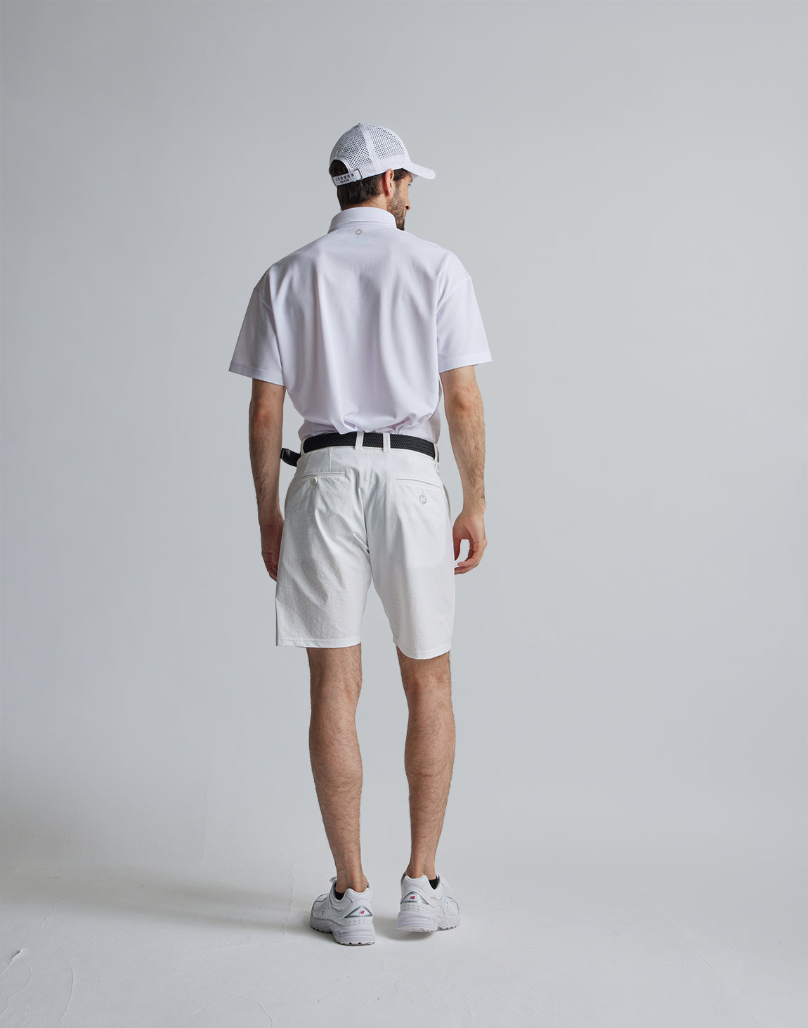 CRONOS BLACK 2LINE SHORTS【WHITE】