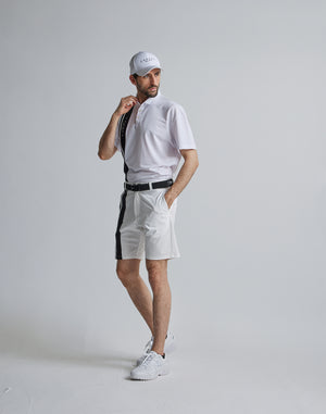 CRONOS BLACK 2LINE POLO【WHITE】