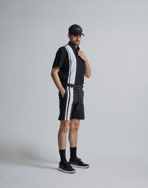 CRONOS BLACK 2LINE POLO【BLACK】