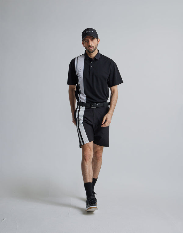 CRONOS BLACK 2LINE POLO【BLACK】