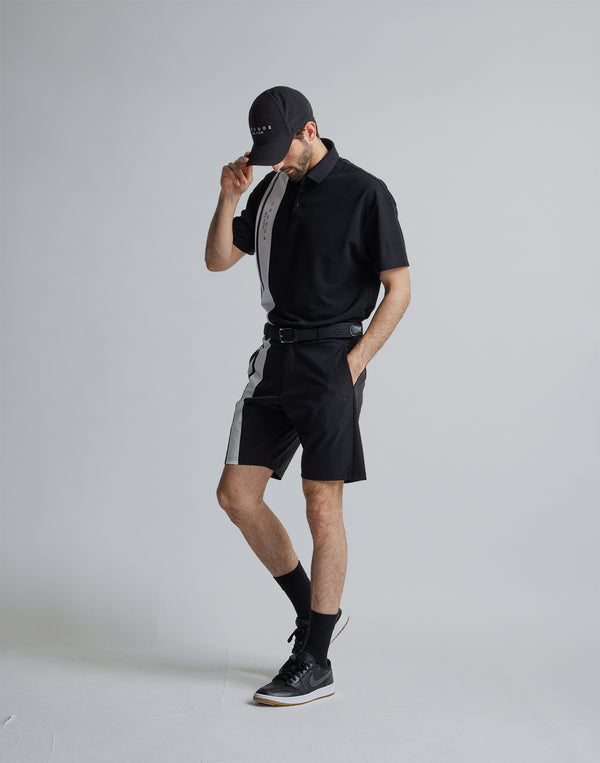 CRONOS BLACK 2LINE POLO【BLACK】