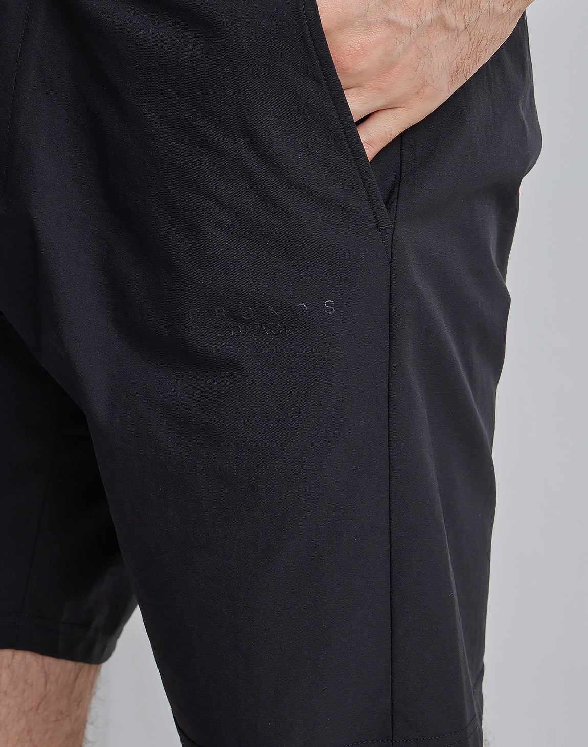 CRONOS BLACK 2LINE SHORTS【WHITE】