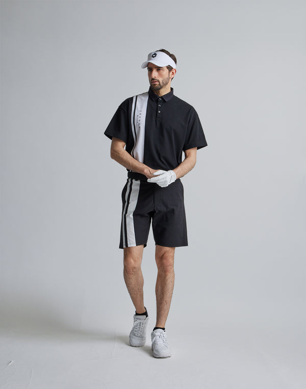 CRONOS BLACK 2LINE POLO【BLACK】