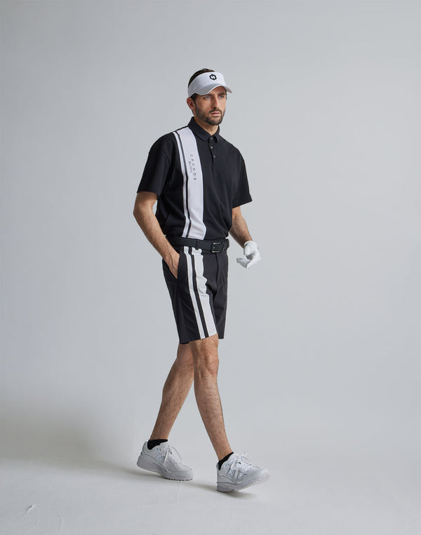 CRONOS BLACK 2LINE POLO【BLACK】