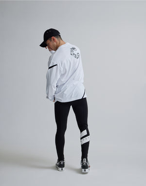 CRONOS GEOMETRIC LOGO LONG SLEEVE [WHITE]