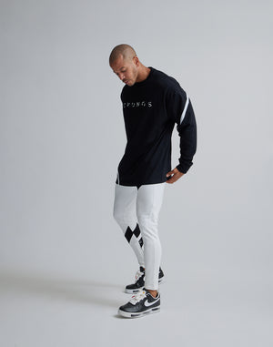 CRONOS GEOMETRIC LOGO LONG SLEEVE【BLACK】