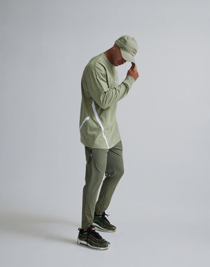 CRONOS GEOMETRIC LOGO LONG SLEEVE【MOS.GREEN】