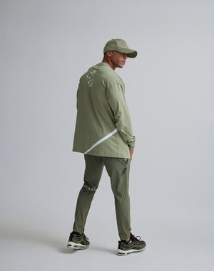 CRONOS GEOMETRIC LOGO LONG SLEEVE【MOS.GREEN】