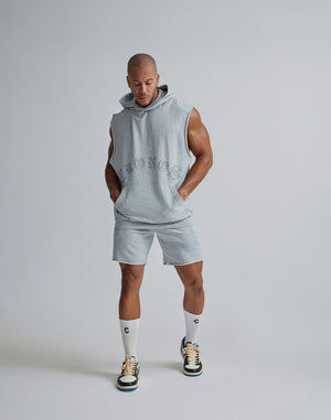 CRONOS BLACK LETTER LOGO SHORTS【GRAY】