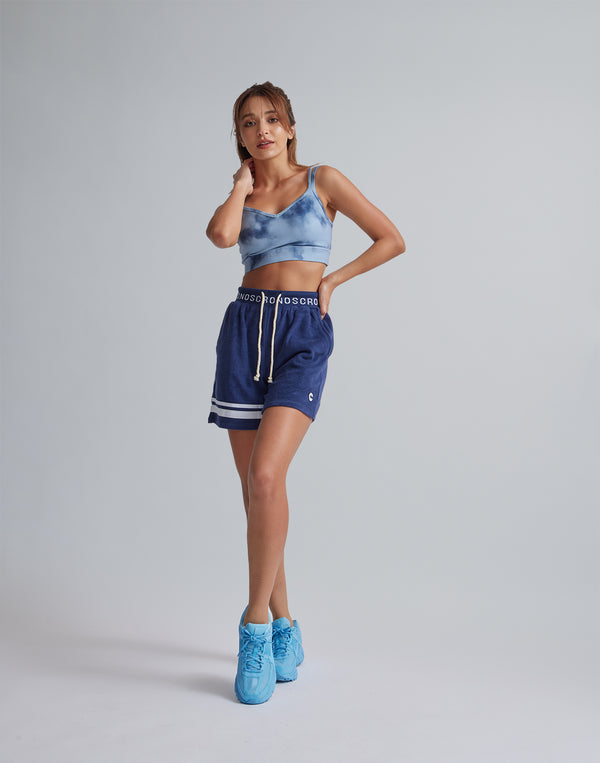 CRONOS WOMEN TIE DYE BRA【BLUE】