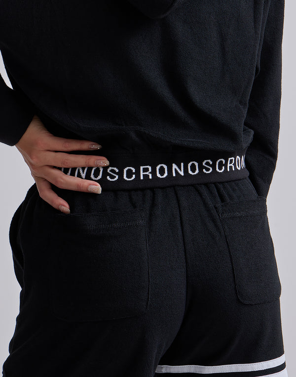 CRONOS WOMEN PILE HOODIE [BLUE]