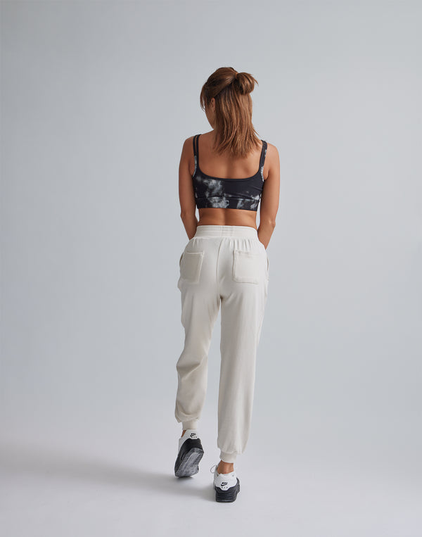 CRONOS WOMEN RELAXING JOGGER PANTS【WHITE】