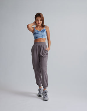 CRONOS WOMEN RELAXING JOGGER PANTS【GRAY】