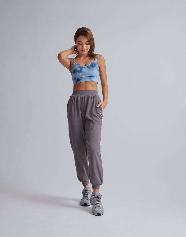 CRONOS WOMEN RELAXING JOGGER PANTS【GRAY】
