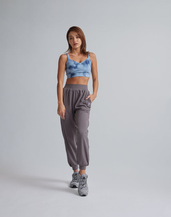 CRONOS WOMEN RELAXING JOGGER PANTS【GRAY】