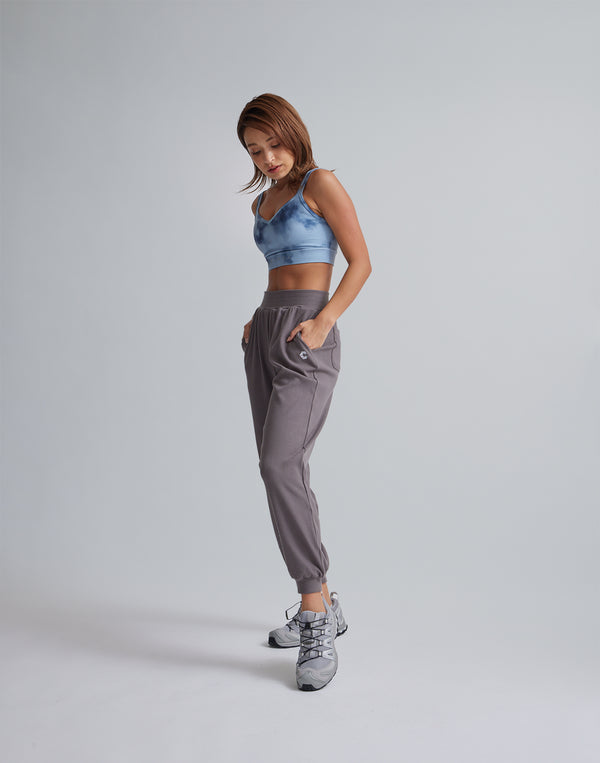 CRONOS WOMEN RELAXING JOGGER PANTS【GRAY】