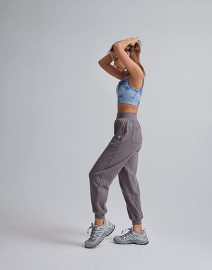 CRONOS WOMEN RELAXING JOGGER PANTS【GRAY】