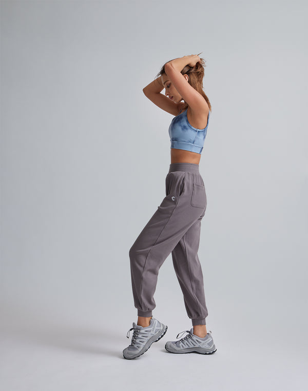 CRONOS WOMEN RELAXING JOGGER PANTS【GRAY】