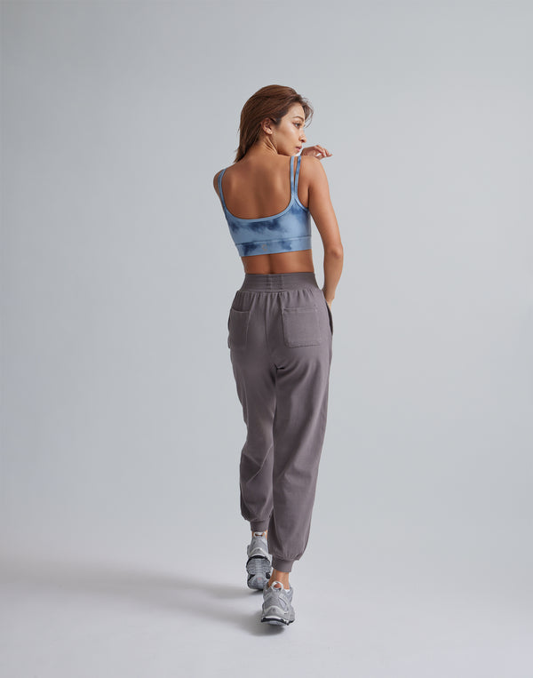 CRONOS WOMEN RELAXING JOGGER PANTS【GRAY】