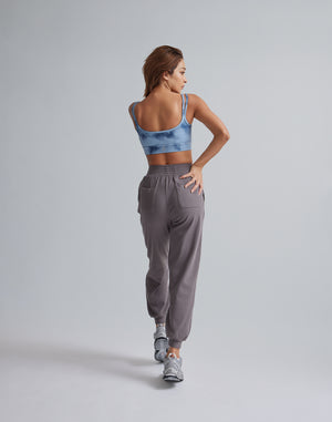 CRONOS WOMEN RELAXING JOGGER PANTS【GRAY】