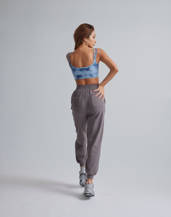 CRONOS WOMEN RELAXING JOGGER PANTS【GRAY】