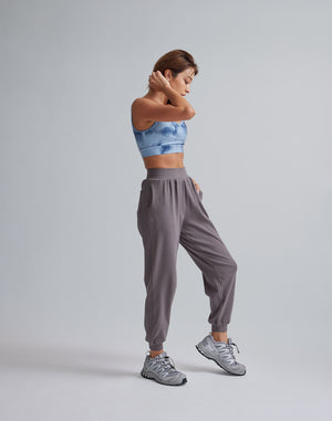 CRONOS WOMEN RELAXING JOGGER PANTS【GRAY】