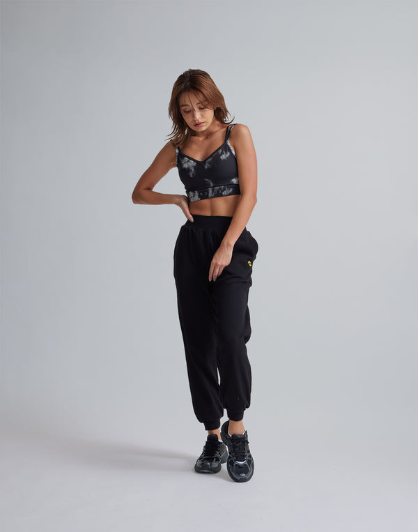 CRONOS WOMEN RELAXING JOGGER PANTS【BLACK】