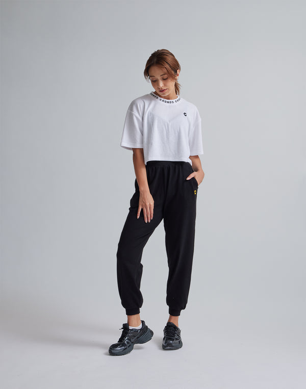 CRONOS WOMEN RELAXING JOGGER PANTS【BLACK】