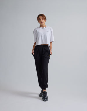 CRONOS WOMEN RELAXING JOGGER PANTS【BLACK】