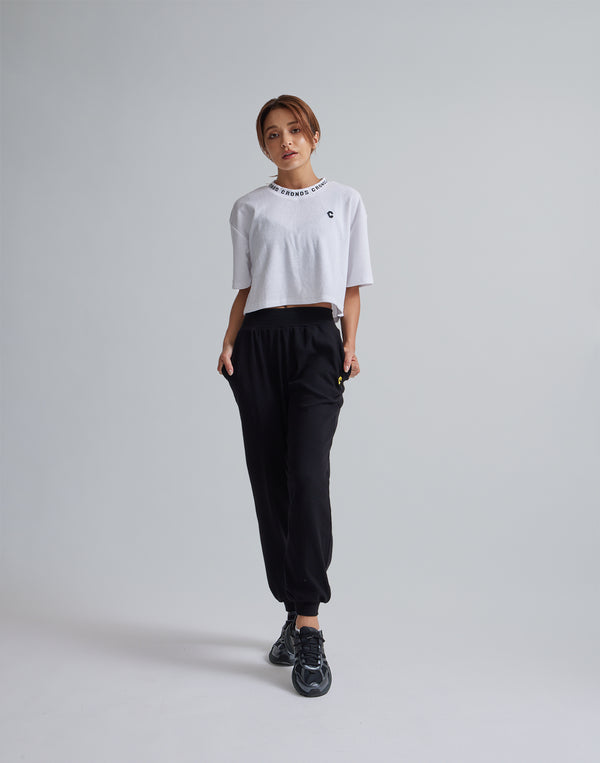 CRONOS WOMEN RELAXING JOGGER PANTS【BLACK】