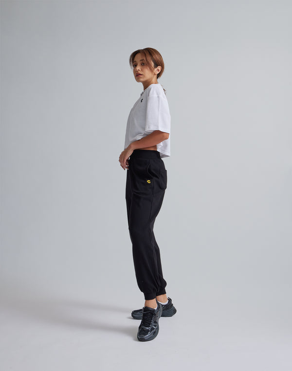 CRONOS WOMEN RELAXING JOGGER PANTS【BLACK】