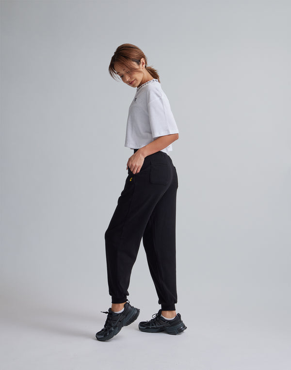 CRONOS WOMEN RELAXING JOGGER PANTS【BLACK】