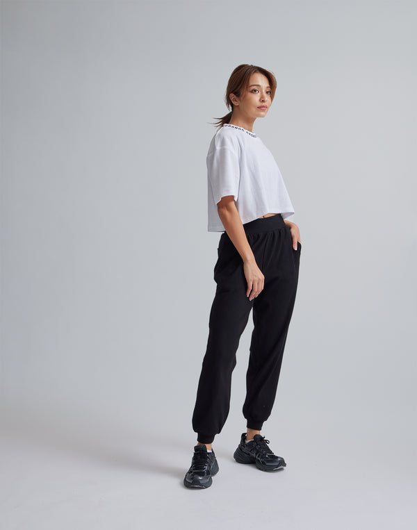 CRONOS WOMEN RELAXING JOGGER PANTS【BLACK】