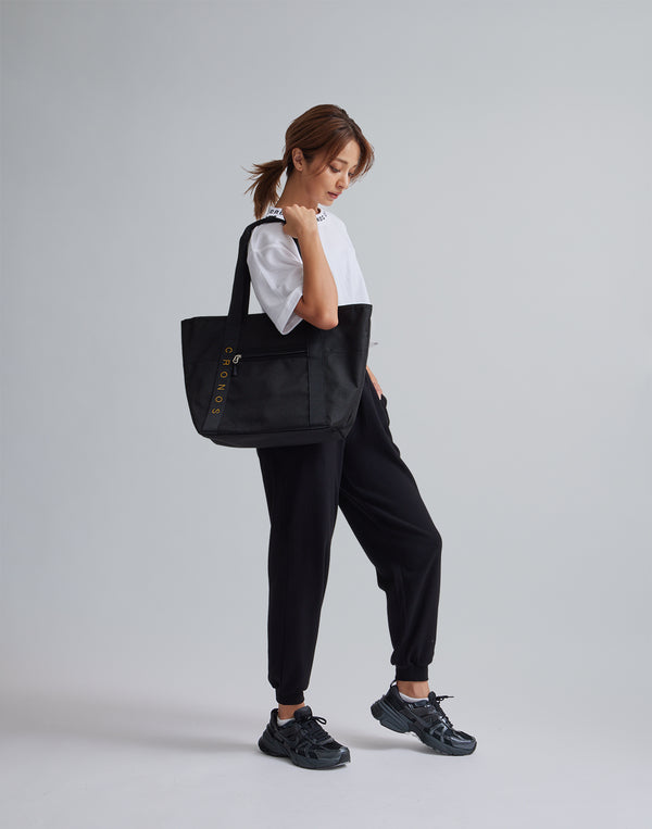 CRONOS WOMEN RELAXING JOGGER PANTS【BLACK】