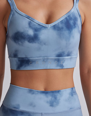 CRONOS WOMEN TIE DYE BRA【BLUE】