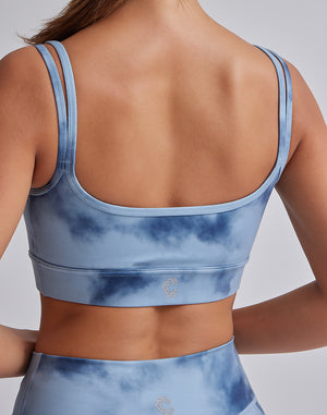 CRONOS WOMEN TIE DYE BRA【BLUE】