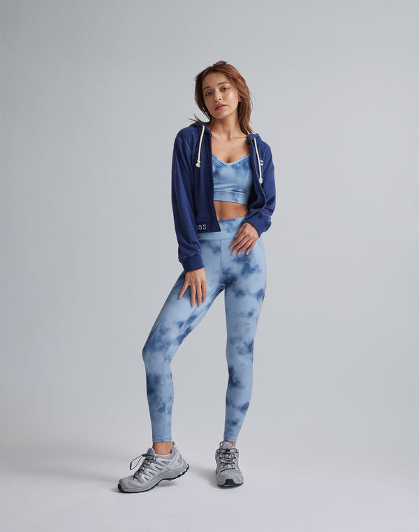 CRONOS WOMEN TIE DYE BRA【BLUE】