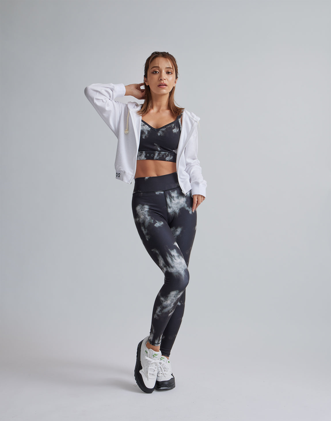 CRONOS タイダイ柄 ヨガウェア CRONOS WOMEN TIE DYE LEGGINGS【BLACK】 – クロノス CRONOS